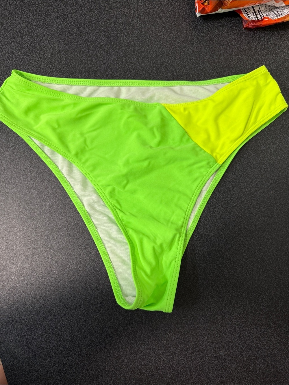 Neon Lime & Yellow Bikini Bottom - Women's Swim
